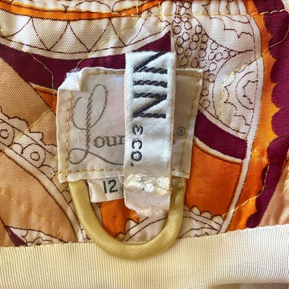 Vintage Loungees Oriental Quilted Belted Robe Housecoat 1960's I.Magnin RARE - Picture 13 of 16